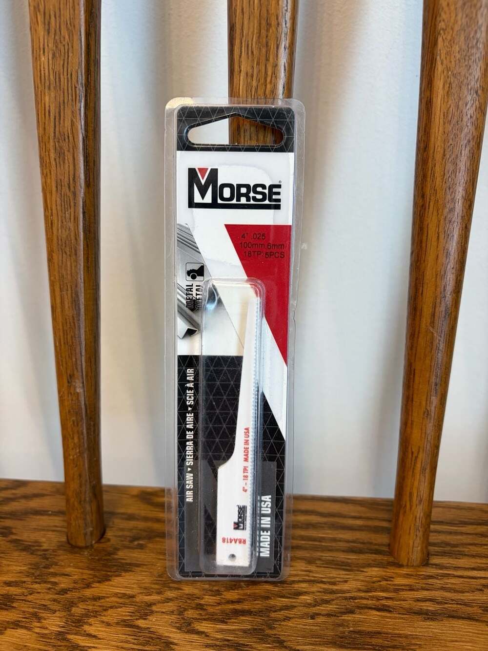 Morse RBA418T05 Air Saw Reciprocating Blades 4" 18 TPI 5-Pack